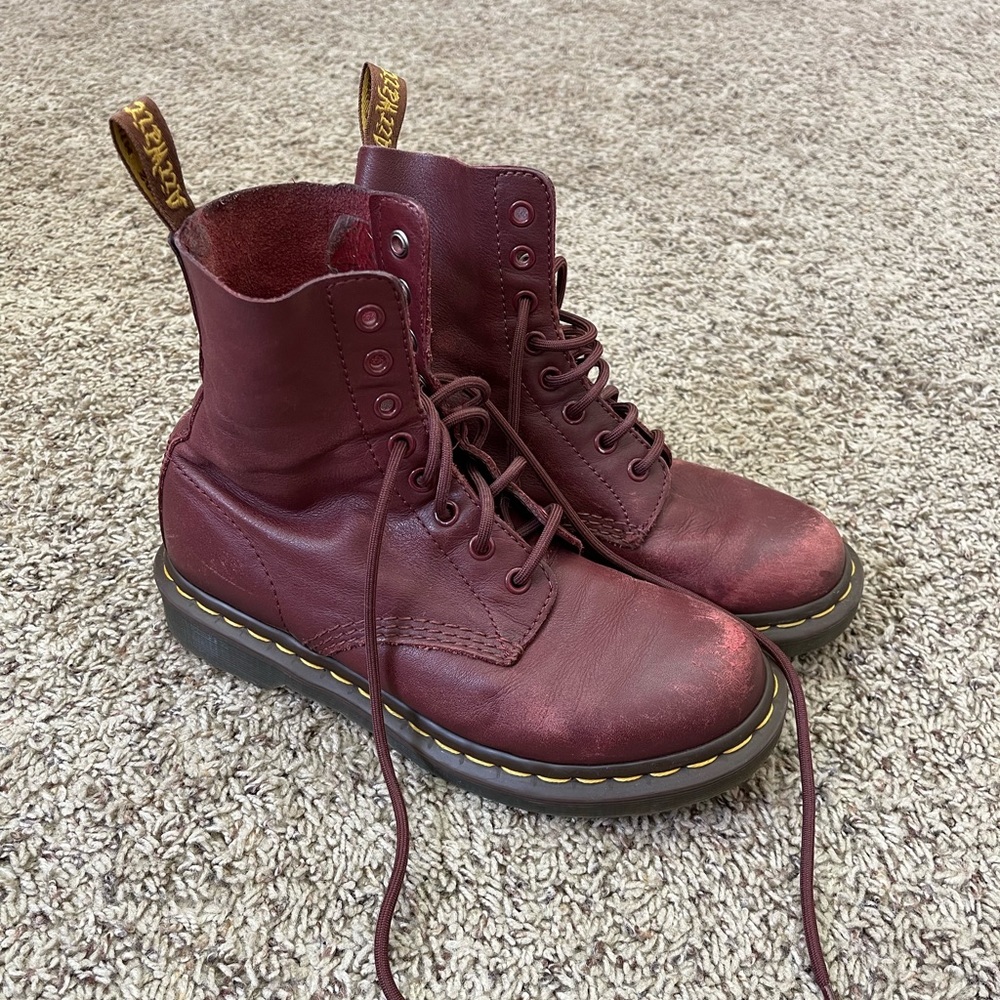 Burgundy Doc Martens